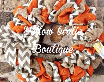 Burlap Wreath Fall Wreath Autumn Wreath Front Door Wreath Everyday Wreath Fall Burlap Wreath