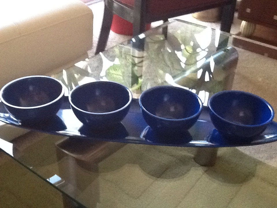 Blue Serving Tray Haute Juice