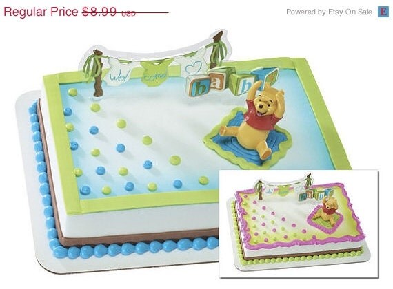 SUMMER SALE Winnie the Pooh Welcome Baby Cake Kit Il_570xn