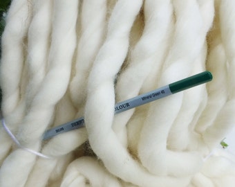 Super Chunky Yarn, Hand Spun Yarn, Super- THICK Yarn, "Smoosh Yarn" ™ For Chunky Blankets, Extreme Hand Spun yarn