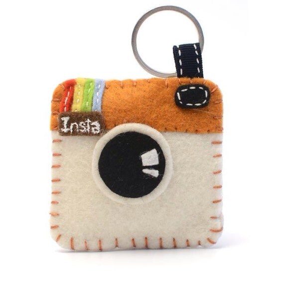 Items similar to Felt Instagram Keychain on Etsy