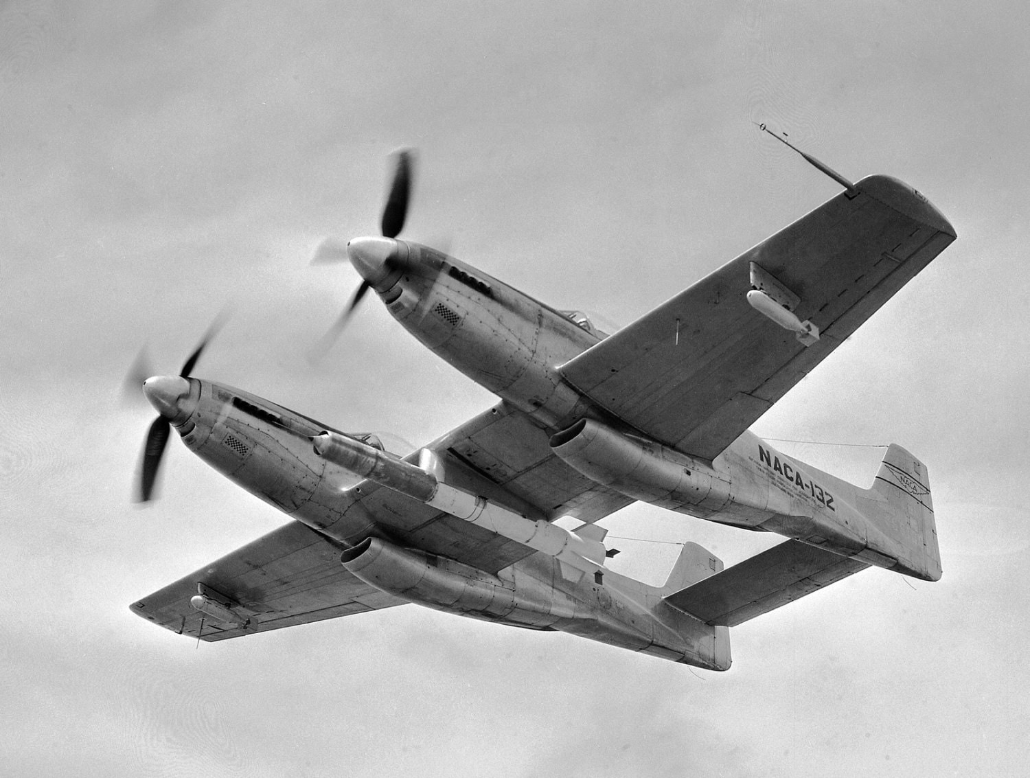 P-82 Twin Engine Mustang Fighter Plane 1950s Early Fighter