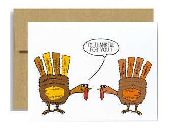 Thanksgiving card - Funny nice I am thankful for you turkey hands ...