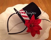 TALL- Christmas Top Hat-Headband-Toddler Top Hat- Christmas Hat- Christmas Headband Il_170x135