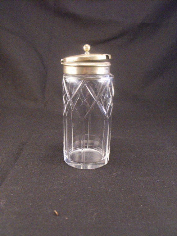 Antique Moulded Glass Condiment Bottle by HarlieVintage on Etsy