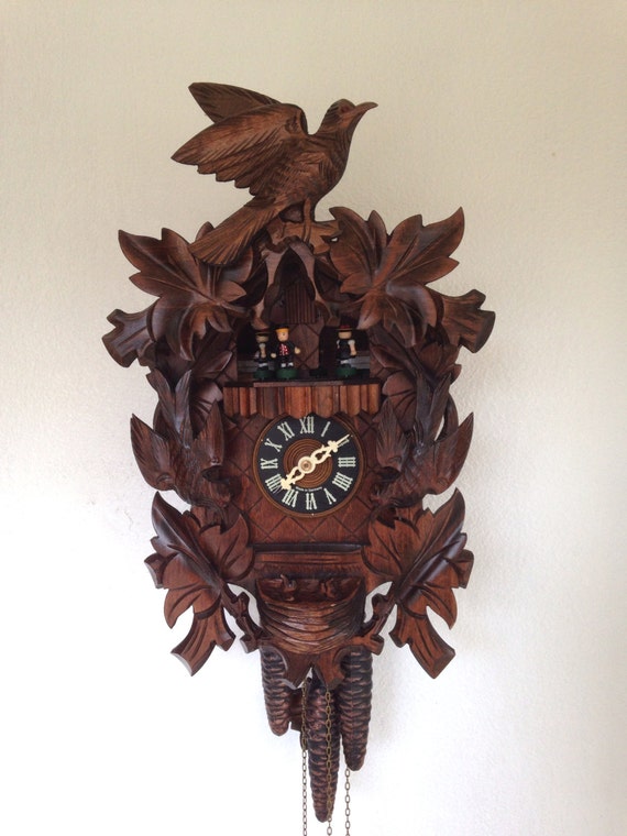 Vintage D. Hones Regula West Germany Cuckoo Clock by NVMercantile