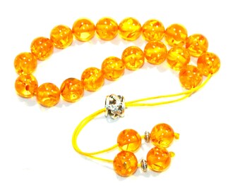 Amber worry beads | Etsy