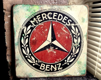 Antique mercedes benz sign