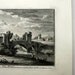 Antique Giuseppe Vasi Copperplate Engraving Print Ponte Mammolo Plate #81