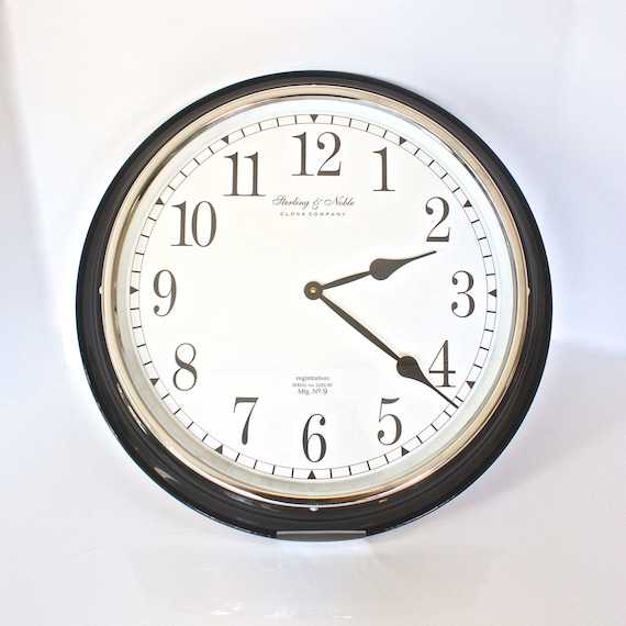 Huge Wall Clock 20 Diameter Sterling & Noble Clock