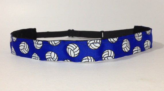 Volleyball headbands Royal Blue non slip headband adjustable