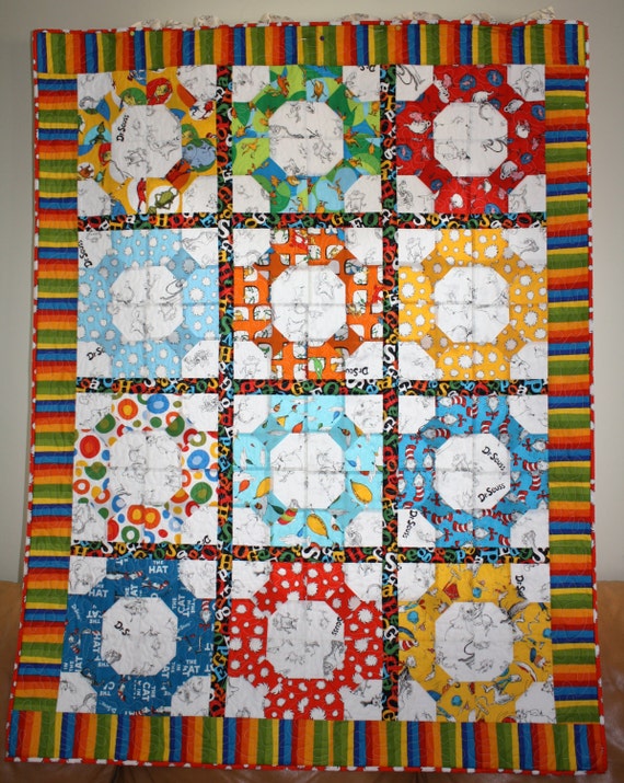 Three Dimensional Dr. Seuss Baby/Toddler Quilt