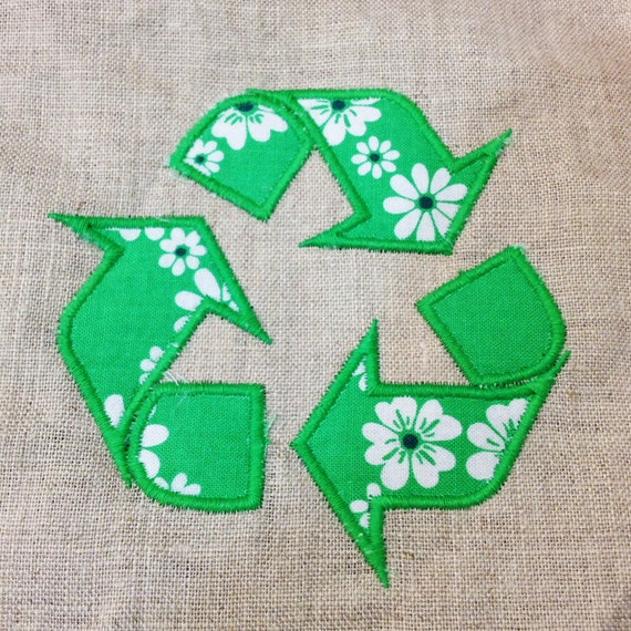 Recycle symbol machine applique and embroidery design 2 Recycle symbol machine applique and embroidery design 2