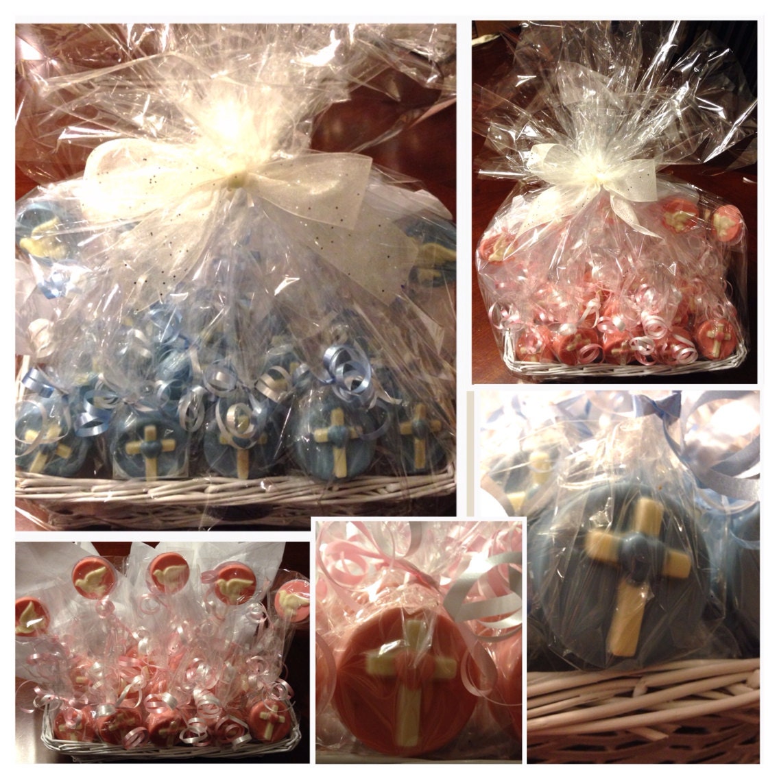 Communion and Baptism Gift Basket Cross Chocolate Oreos and