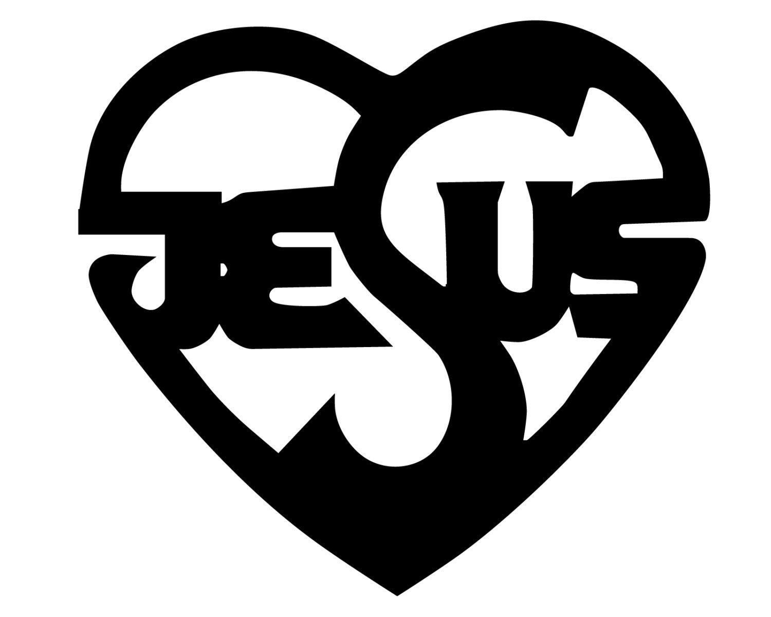 Jesus Heart Decal