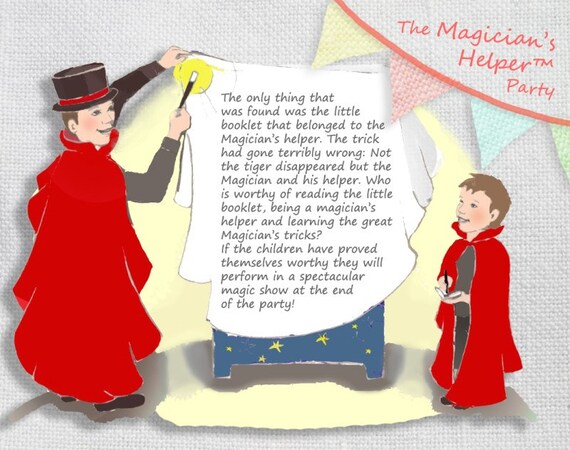 Complete kids birthday party in a booklet: The Magicians Helper Il_570xn