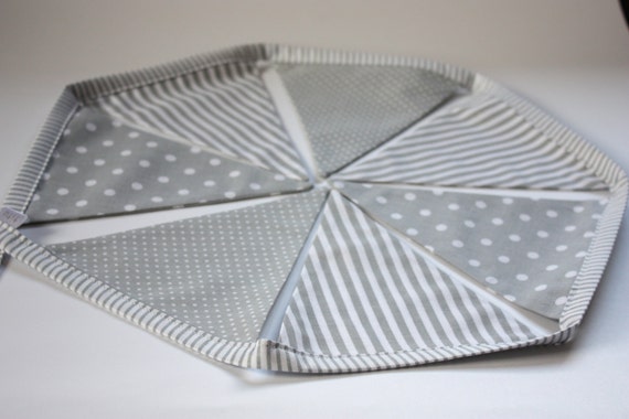Flag Bunting Banner Grey Bunting Nursery Banner