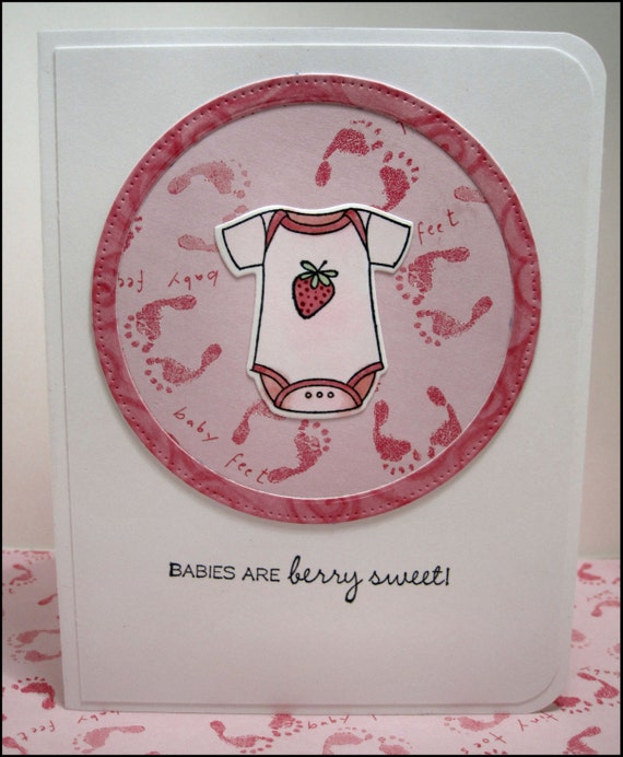 Items Similar To Handmade Baby Card On Etsy