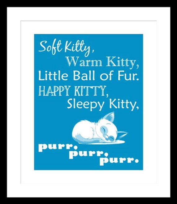 Soft Kitty Lyrics Quote Big Bang Sheldon By DigitalDesignVault