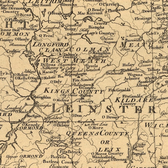 1795 Map of Ireland, show your Irish side