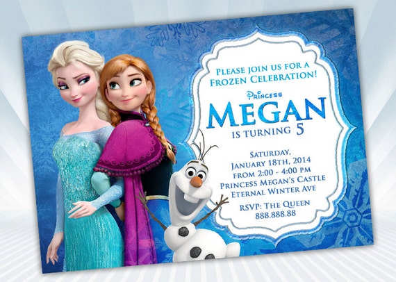 Frozen Photo Invitations 5