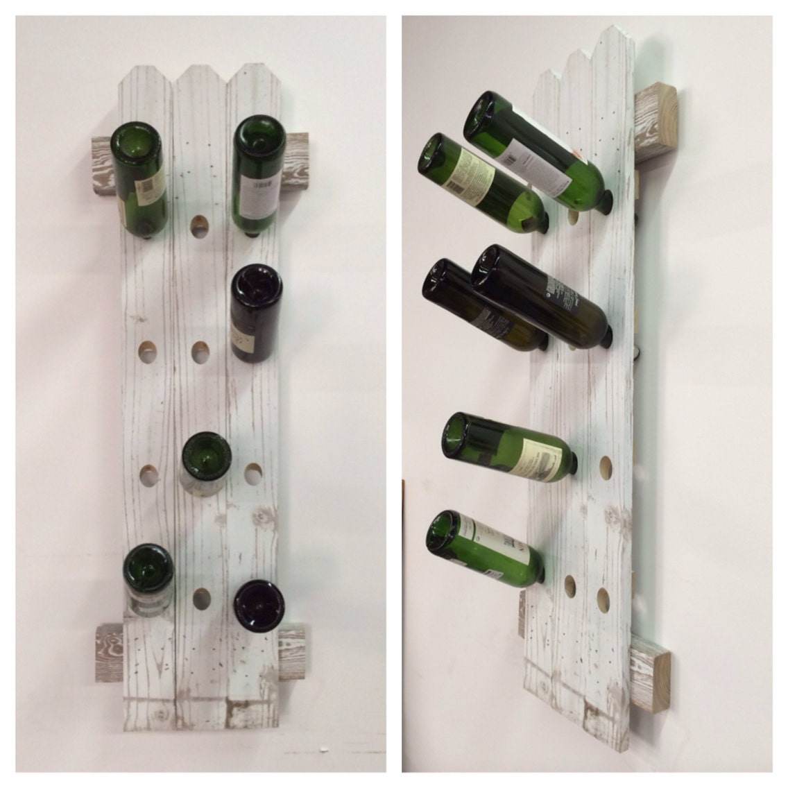 Repurposed Wooden Fence Wine Rack by DesignDistressed on Etsy