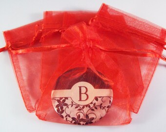 72 Red Sheer Organza Bags 3" x 4" - 6 Packs of 12