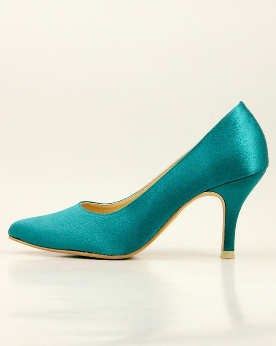 Teal Wedding Shoes, Dark Green Wedding Shoes, Emerald Wedding Shoes ...