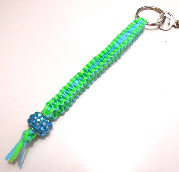 Glamorous Blue Sparkle Rexlace Keychain