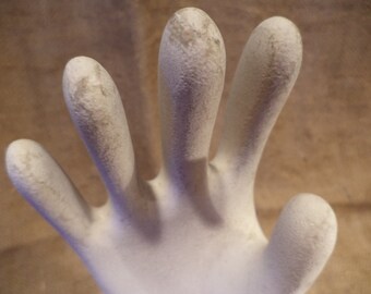 Glove Mold, Old Ceramic Vintage Industrial Salvage from Virginia Textile Factory