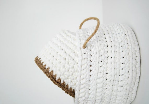 t shirt crochet basket