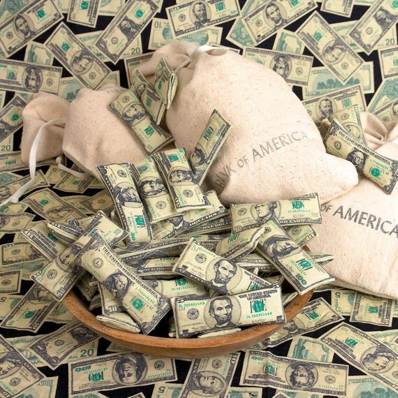 Organic Catnip Toy Money + Dollar Bills + American Currency + Handmade Cat Toy