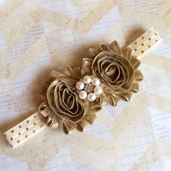 Gold Headbandmetallic Gold Headbandbaby By Abelialane On Etsy