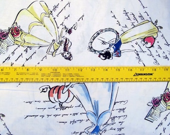 Disney Fashionable Princess Cotton Fabric Cinderella, Snow White, Belle BTY RARE VHTF