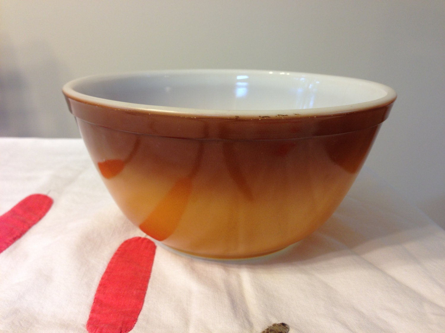 Vintage Brown Pyrex Mixing Bowl 1 1/2 Qt. 402