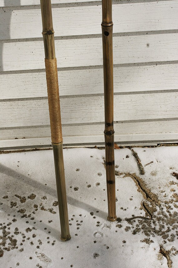 Bamboo Walking Staff Kill Bill Flute Staffs by HealingArtistry