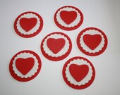 Valentine Fondant Cupcake Topper Heart Fondant Cupcake Topper Valentine Fondant Heart Cupcake Topper Il_170x135