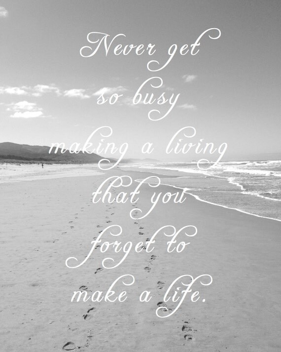 Make A Living Quote Wall Art Printable Beach Coast