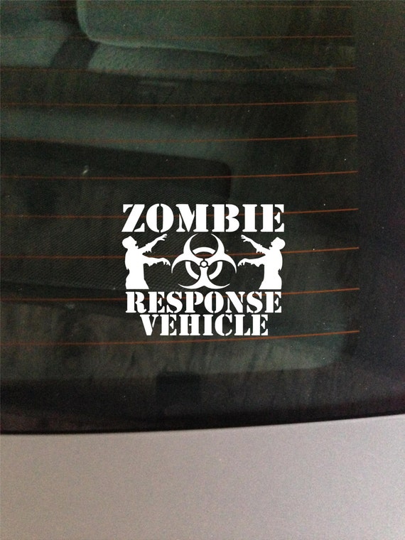 Zombie Response Vehicle Decal Car Window Sticker