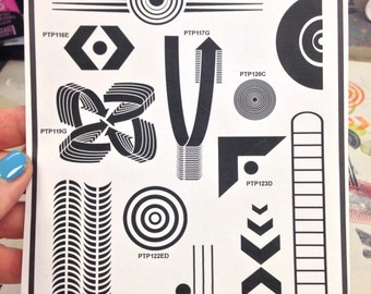 IN STOCK -- PTP Elements - Red Rubber Stamps Unmounted Sheets - Set #2