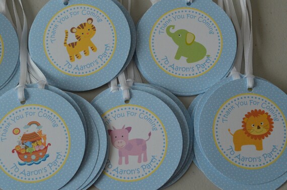 Noahs Ark Favor Tags Hang Tags Noahs Ark Thank You Tags