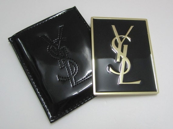 Sale YSL Yves Saint Laurent Gold Logo Handbag by SweeetiesShop  