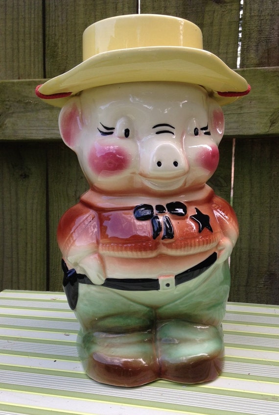 Antique pig cookie jar 