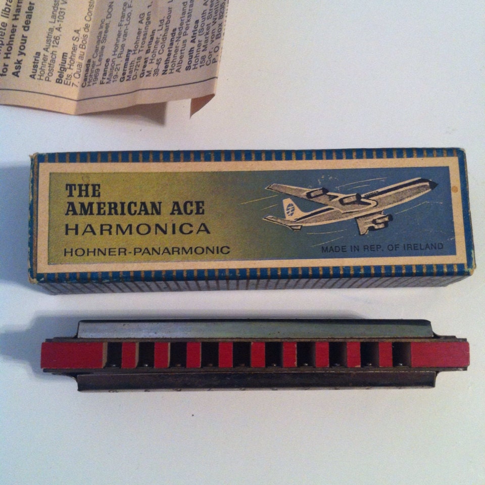 1960's The American Ace Harmonica made in Ireland