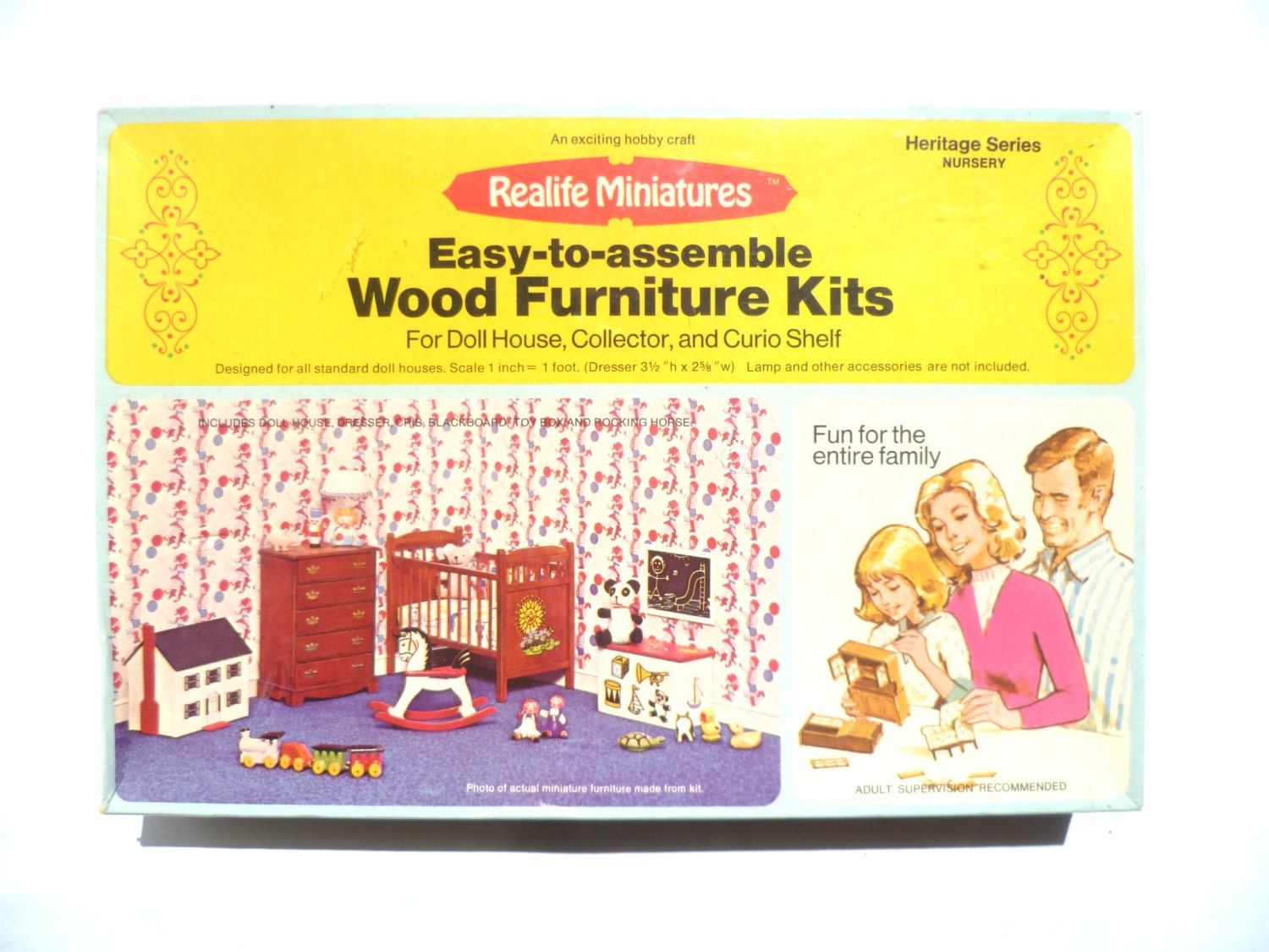 Vintage Realife Miniatures Wood Furniture Kits/ Heritage