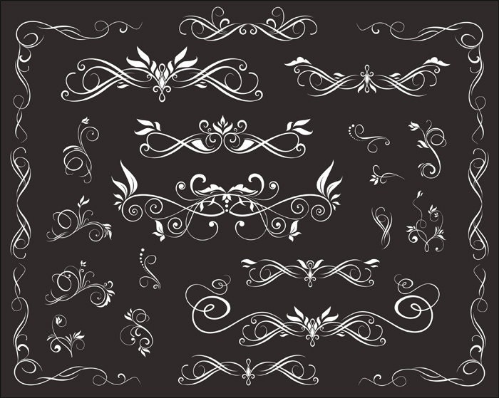 instant download chalkboard digital flourish swirl border frame clip art border frame ornate scrapbooking decorative embellishment - Decorative Chalkboards instant download chalkboard digital flourish swirl border frame clip art border frame ornate scrapbooking decorative embellishment - Decorative Chalkboards