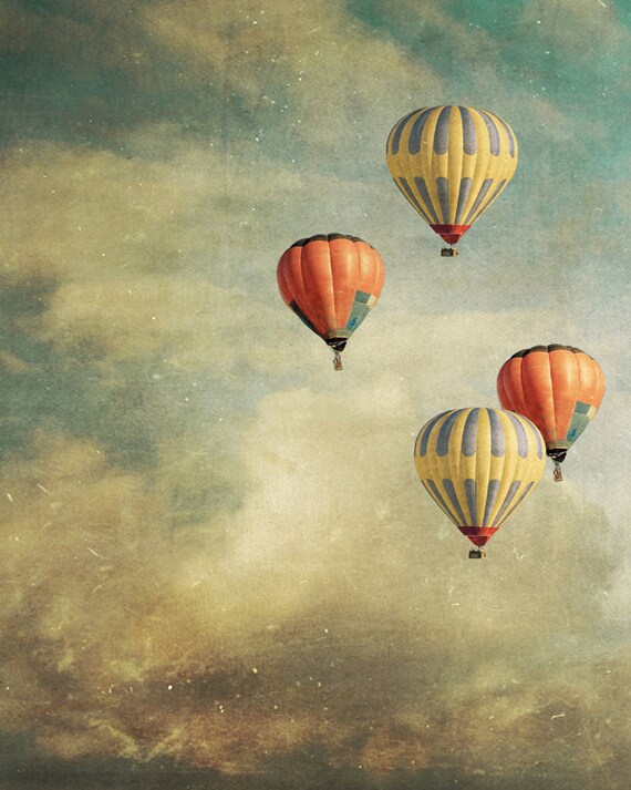 Items Similar To Vertical Large Wall Art 30x24 Hot Air Balloons Free 