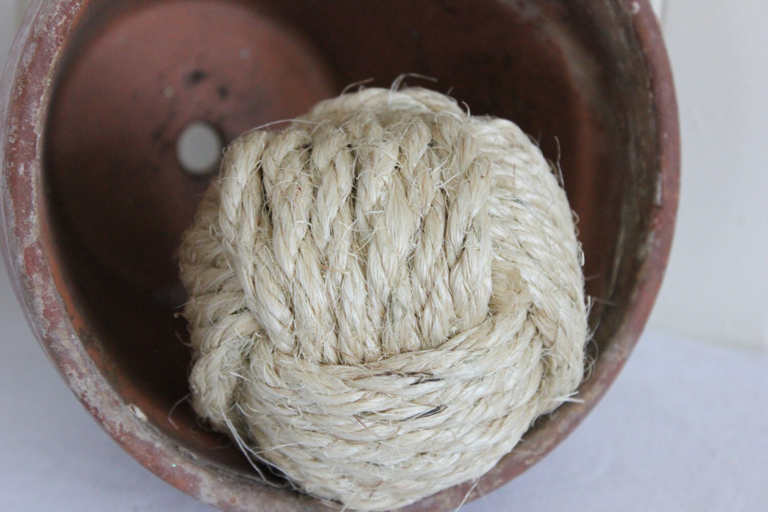 5 Nautical decorative rope balls monkey fist knots