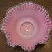 Vintage Fenton Ruffle Edge Pink Bowl by VintageLadyFinds on Etsy