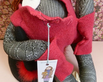 Doudou Pupazze di Gaia vest red The Girl from Ménilmontant